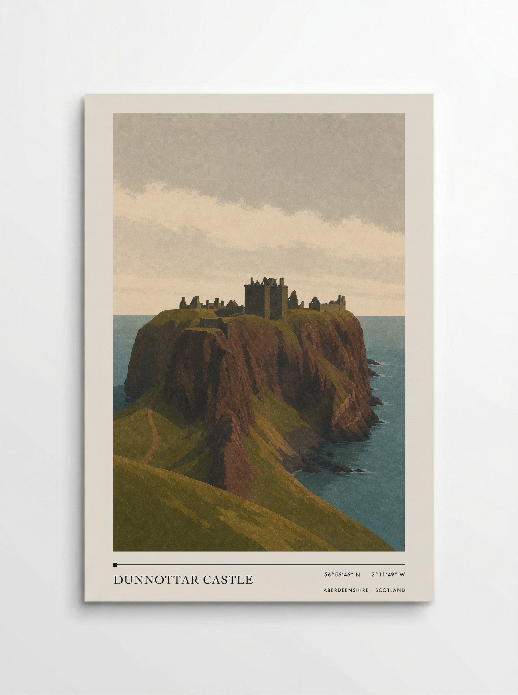 Dunnottar Castle Travel Poster Artwork - Poster