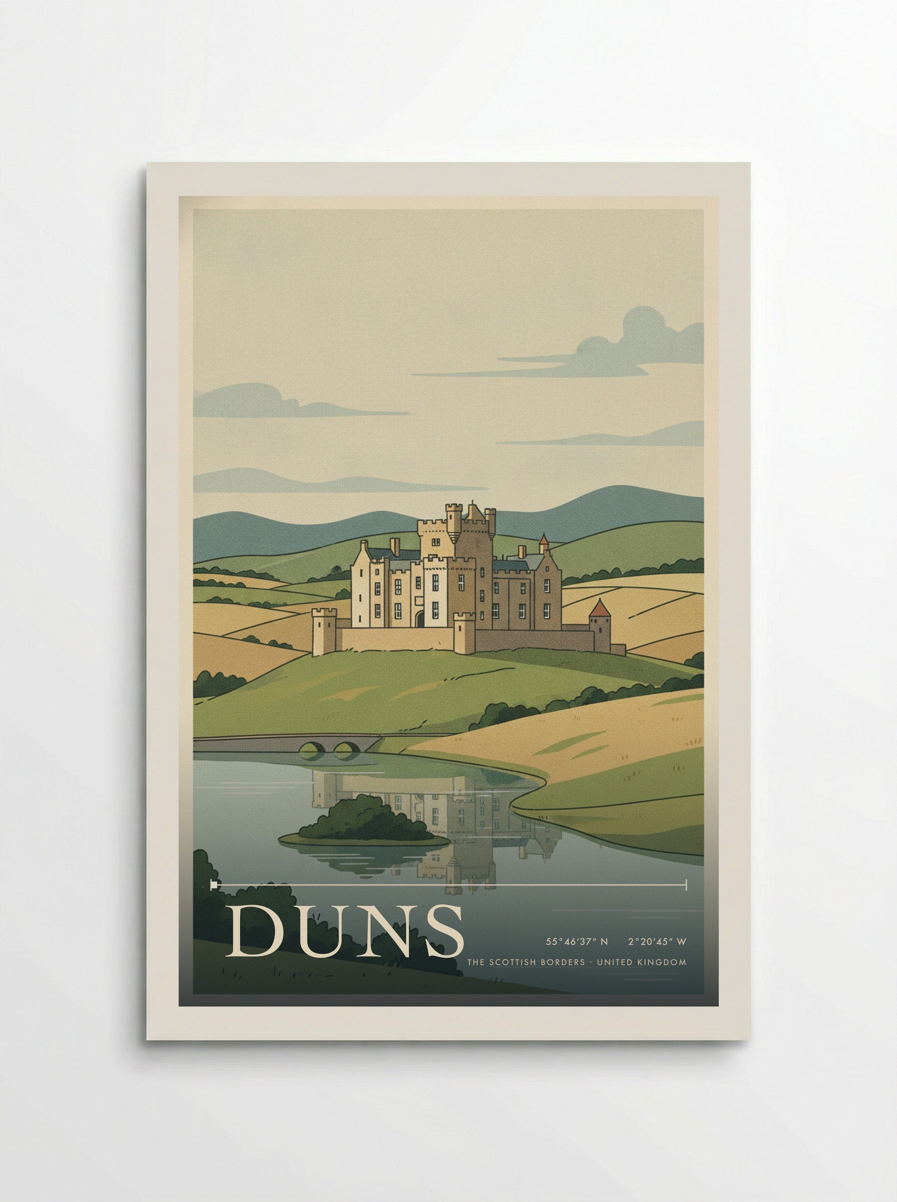 Duns The Scottish Borders United Kingdom Travel Poster - Poster