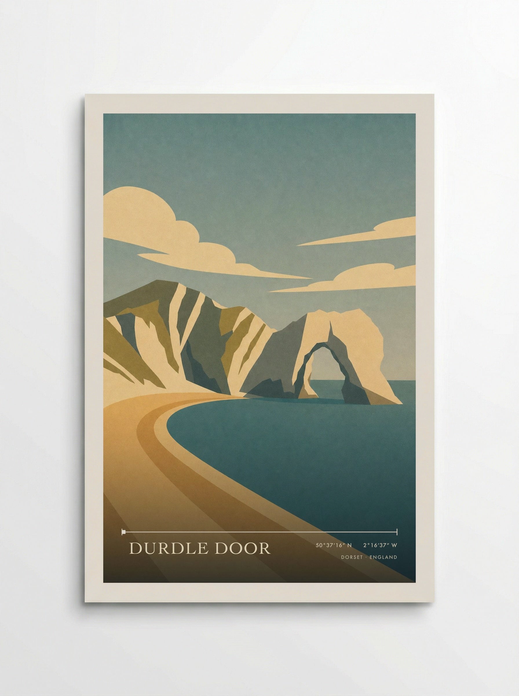 Durdle Door Dorset Travel Poster - Poster