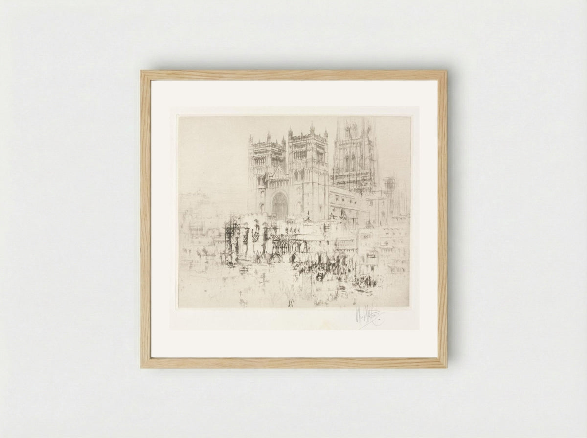 Durham Cathedral - William Walcot - Framed Print Wood