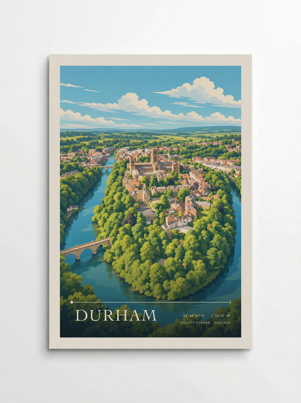 Durham, County Durham | Travel Poster - Poster