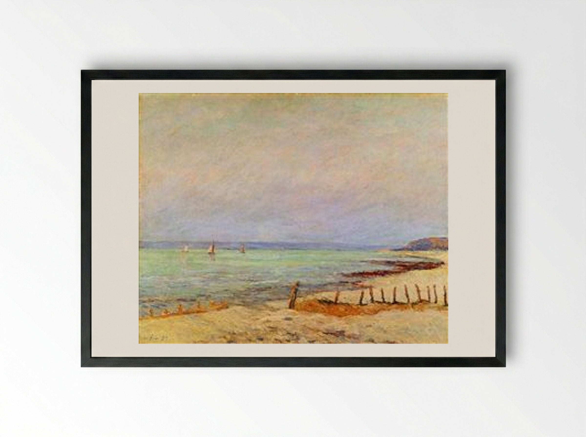 Dusk - Maxime Maufra - Framed Print Black