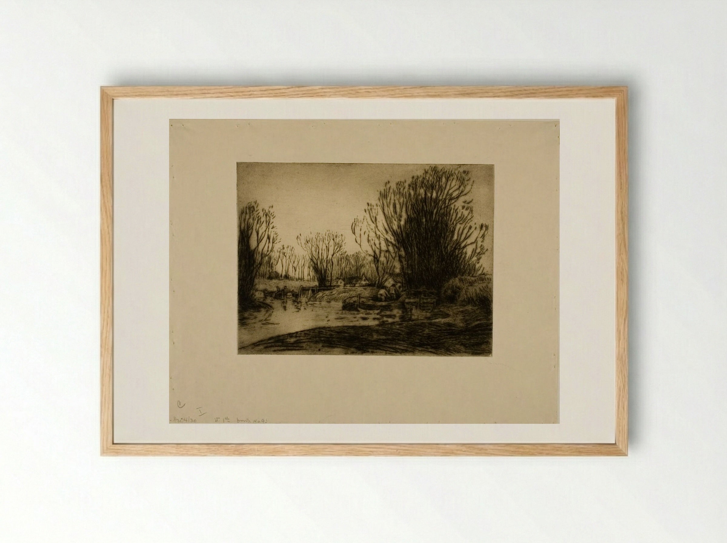 Dutch Canal - Alexander Shilling - Framed Print Wood