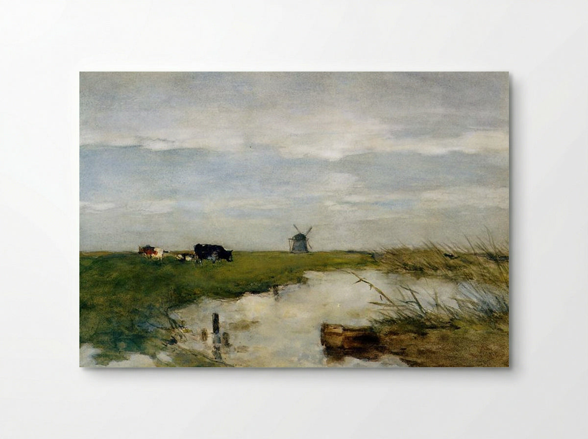 Dutch Polder Landscape - Johan Hendrik Weissenbruch - Poster