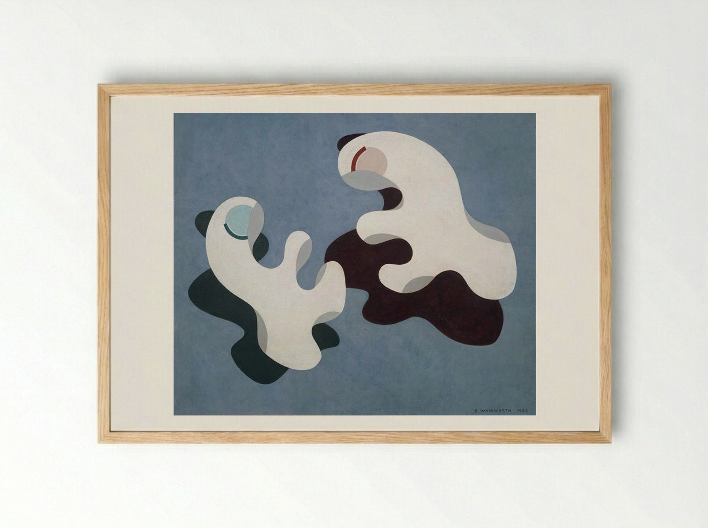 Dux et Comes I - Edward Wadsworth - Framed Print Wood