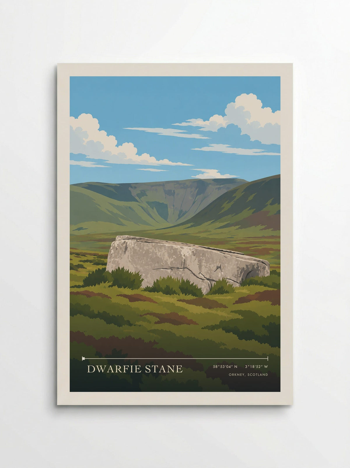 Dwarfie Stane, Orkney, Scotland | Travel Poster - Poster