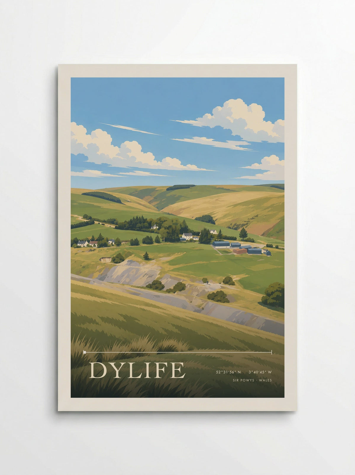 Dylife, Sir Powys | Travel Poster - Poster