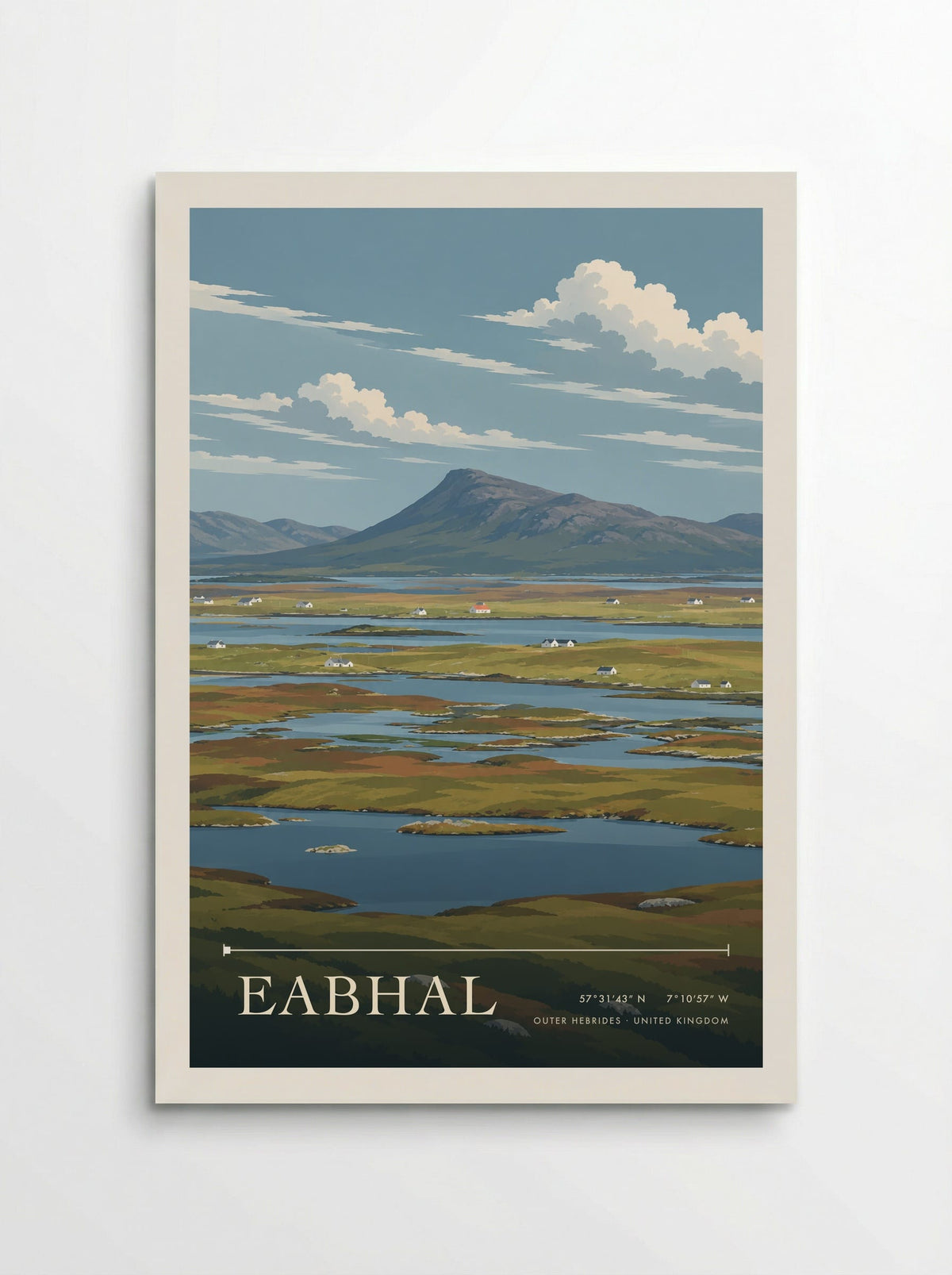 Eabhal, Outer Hebrides | Travel Poster - Poster