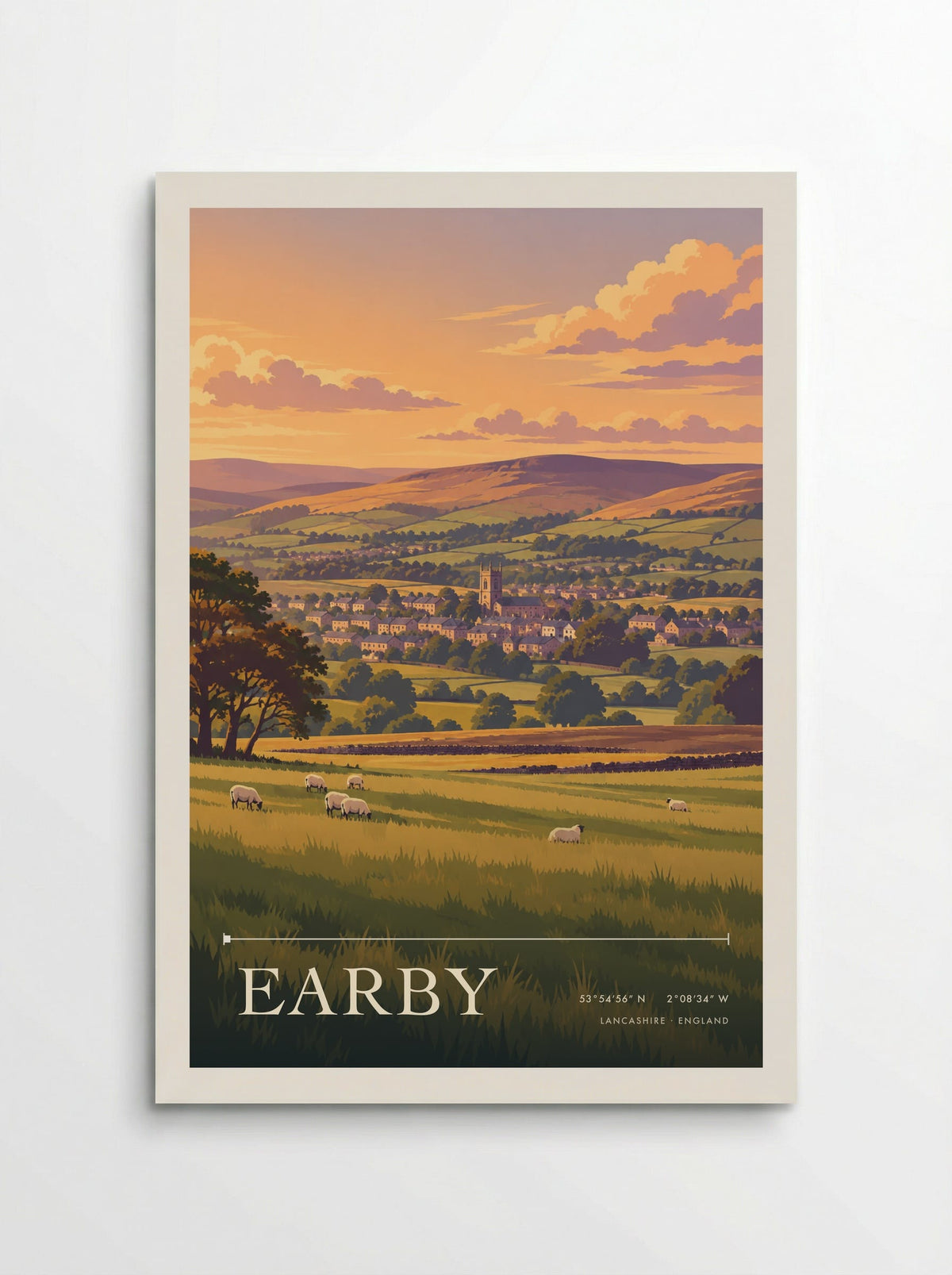 Earby, Lancashire | Travel Poster - Poster