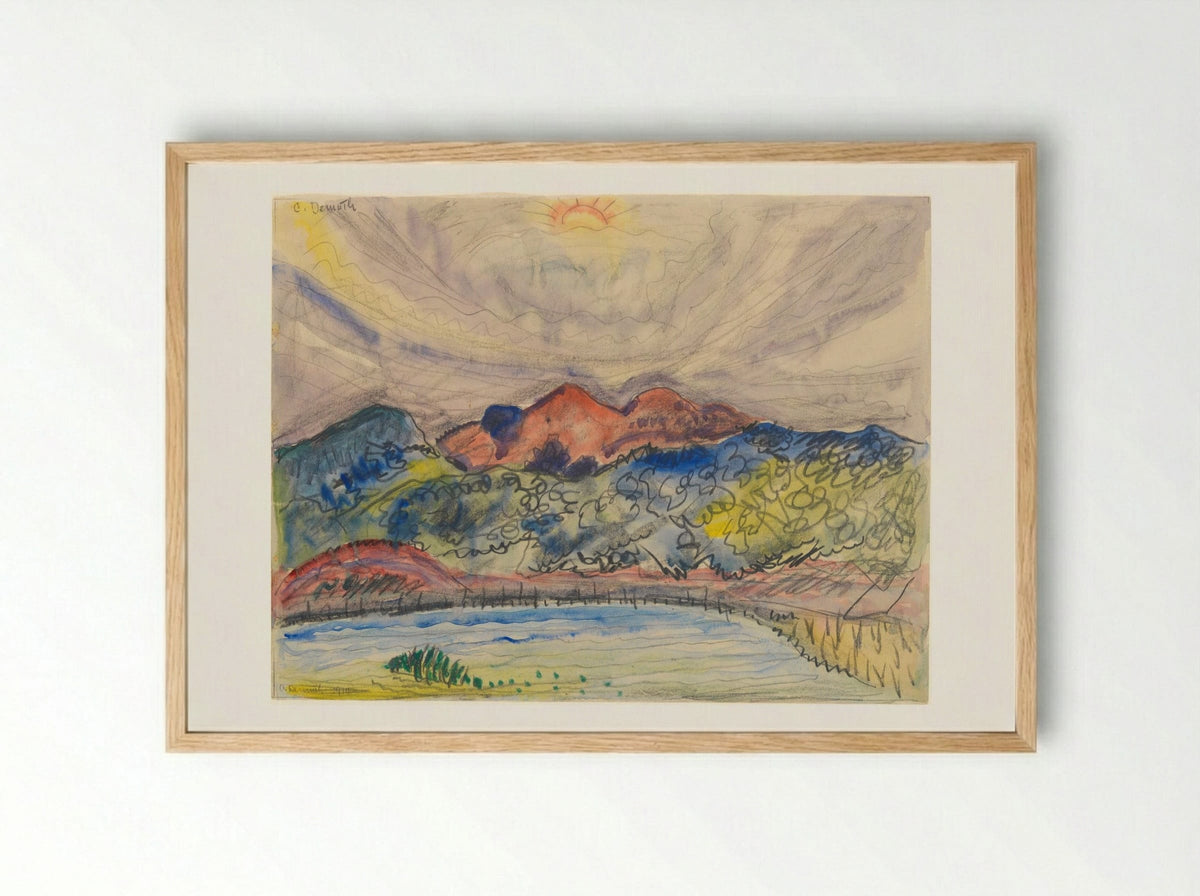 Early Landscape - Charles Demuth - Framed Print Wood