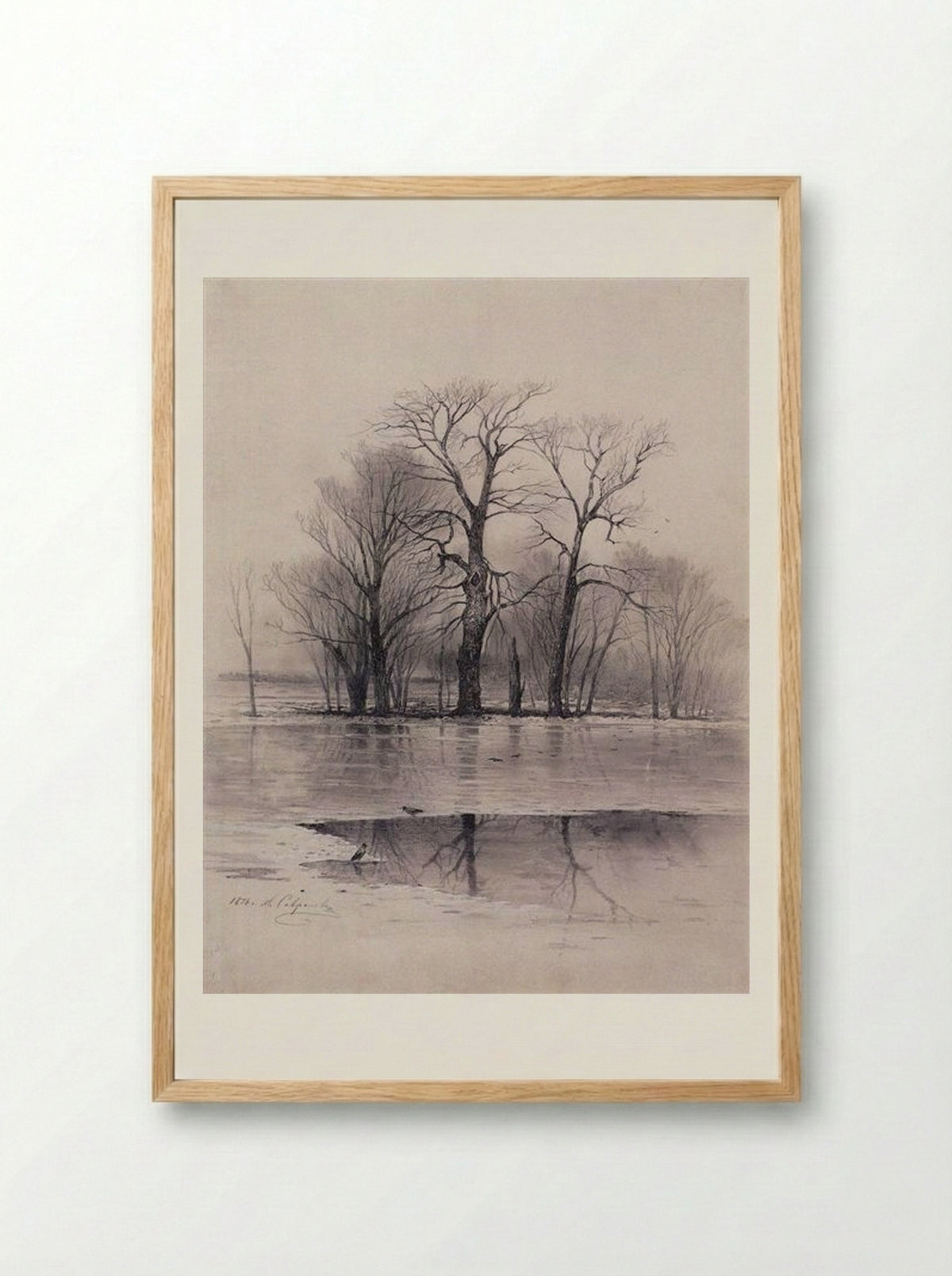 Early Spring - Aleksey Savrasov - Framed Print Wood