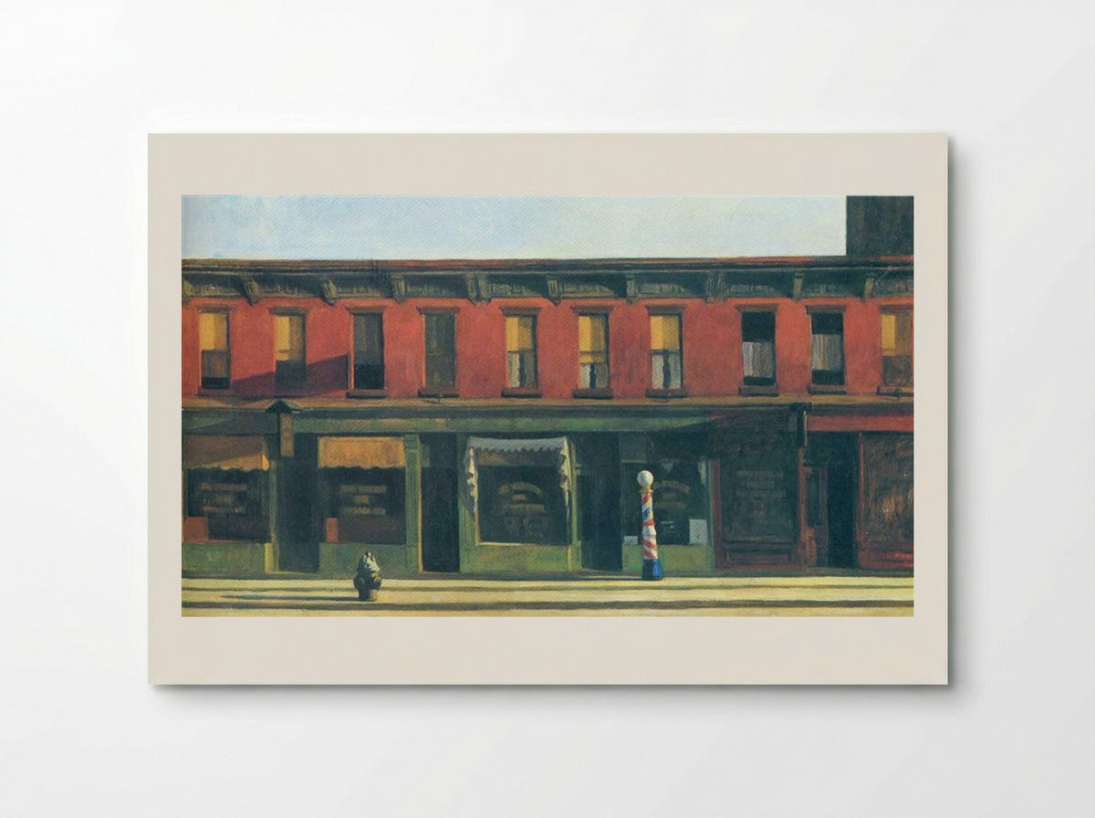 Early Sunday Morning - Edward Hopper - Poster
