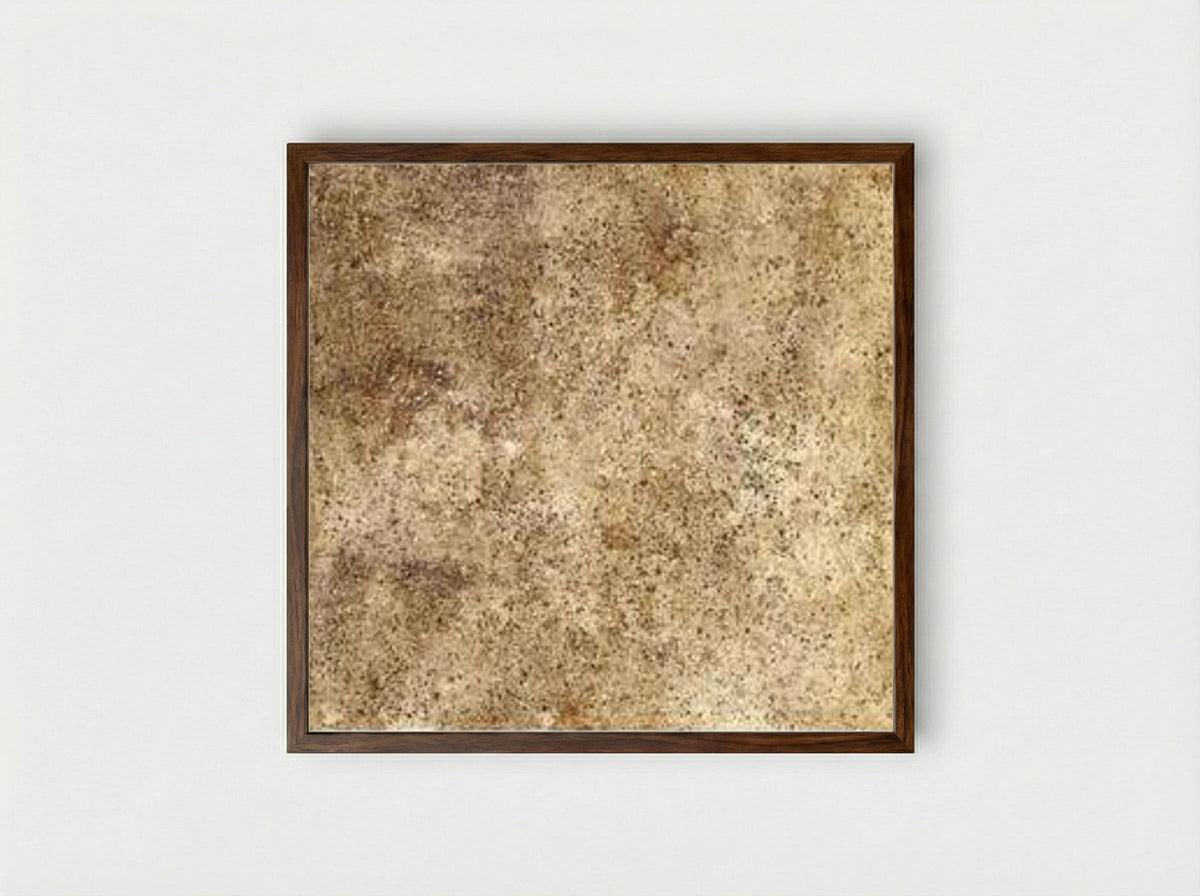 Earth's mantle - Jean Dubuffet - Framed Print Dark Wood