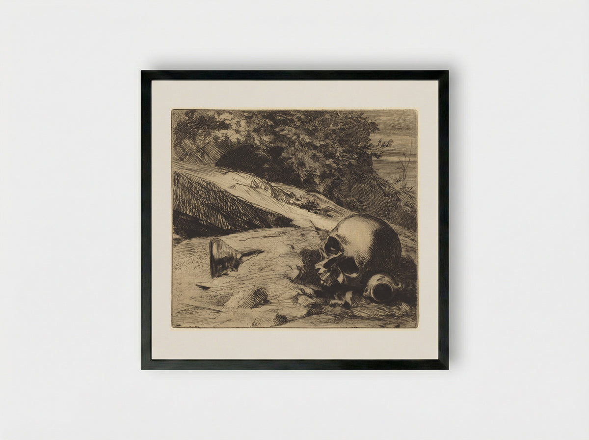 Earth - Jules Ferdinand Jacquemart - Framed Print Black