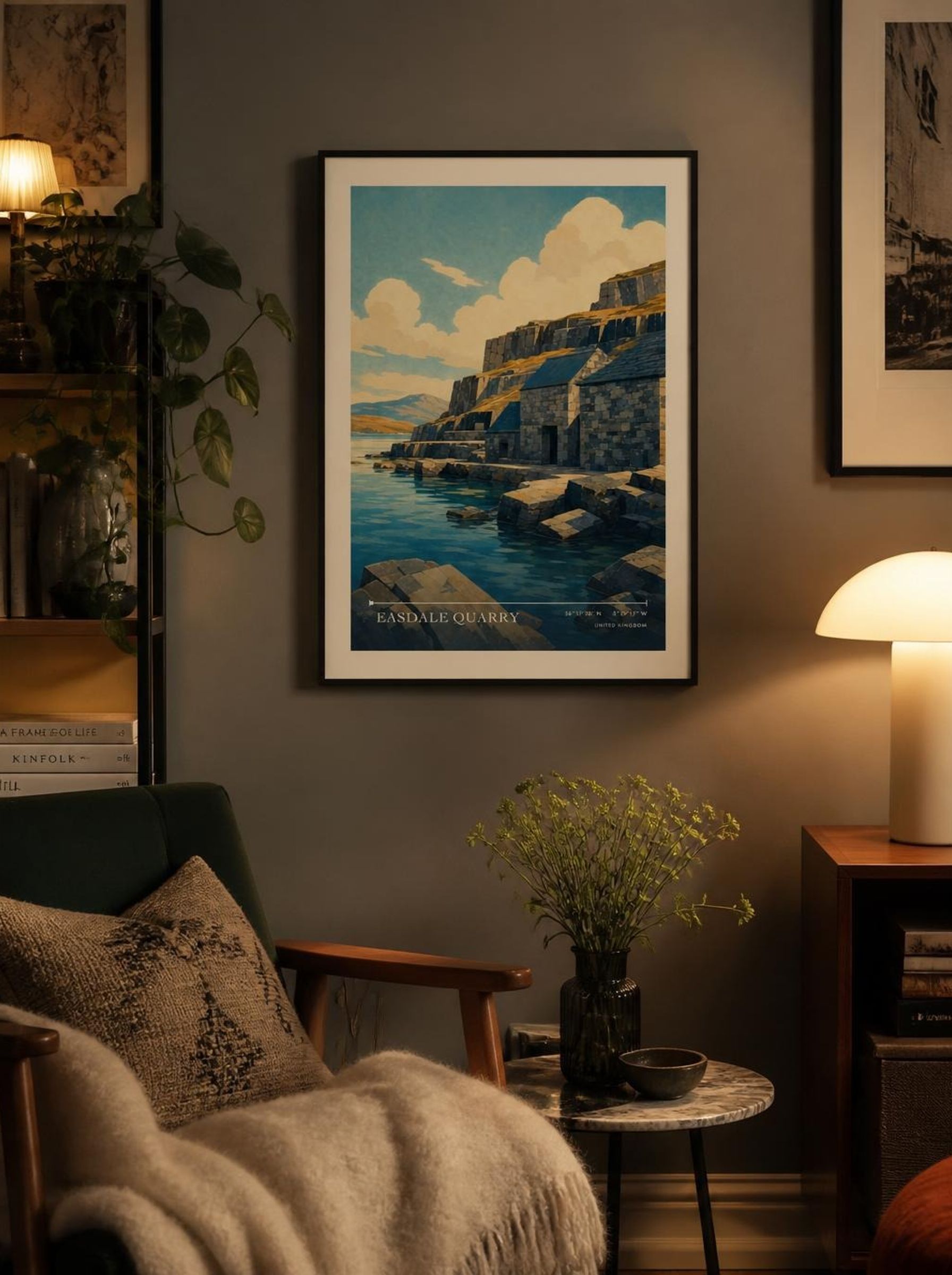 Easdale Quarry United Kingdom Travel Poster - Lifestyle