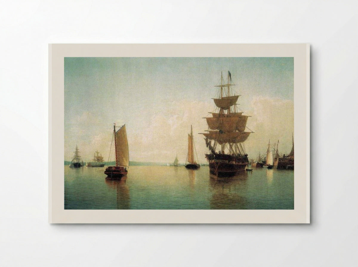 East River Off Lower Manhattan - William Bradford - Poster