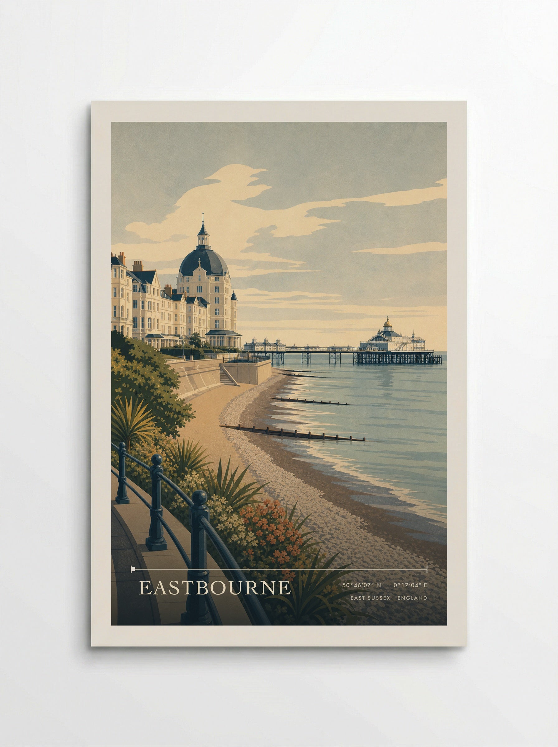Eastbourne East Sussex England Travel Poster - Poster