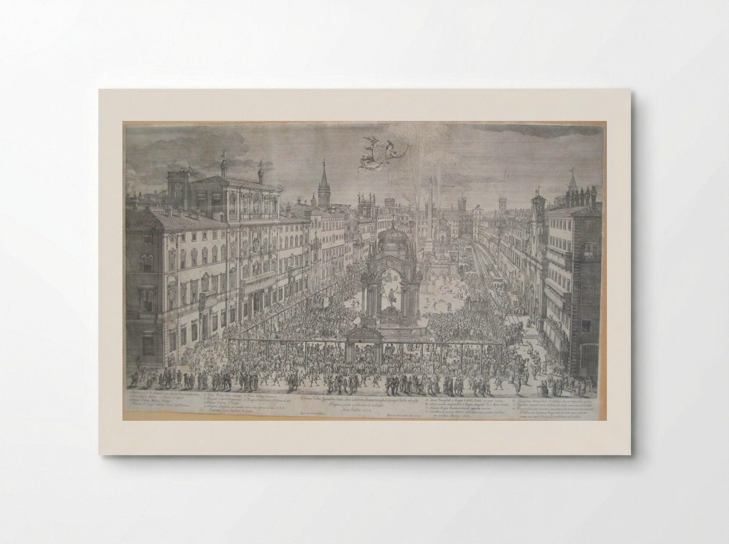 Easter Celebration on the Piazza Navona in the Year of the Jubilee, 1650 - Dominique Barrière - Poster