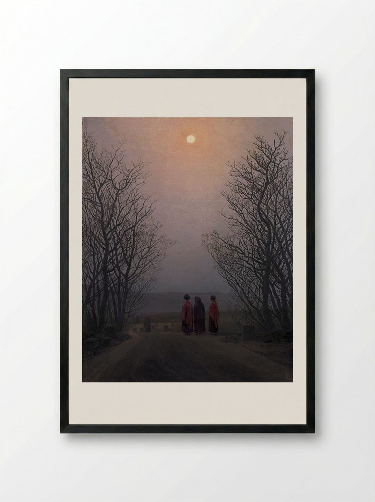 Easter Morning - Caspar David Friedrich - Framed Print Black
