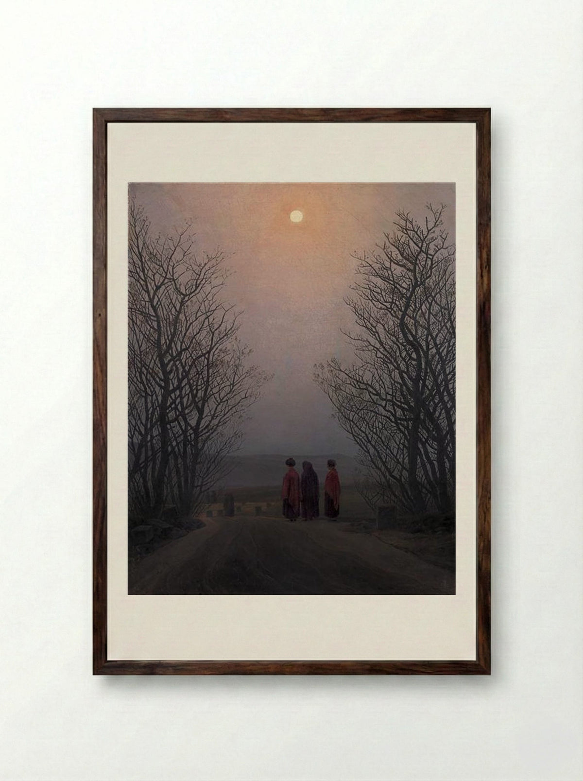 Easter Morning - Caspar David Friedrich - Framed Print Dark Wood