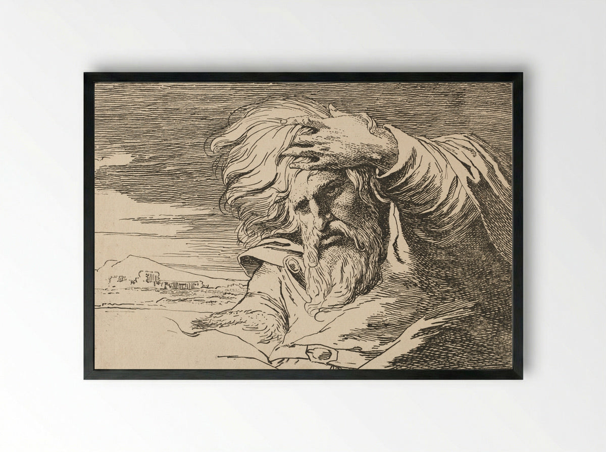 Eastern Patriarch - James Barry - Framed Print Black