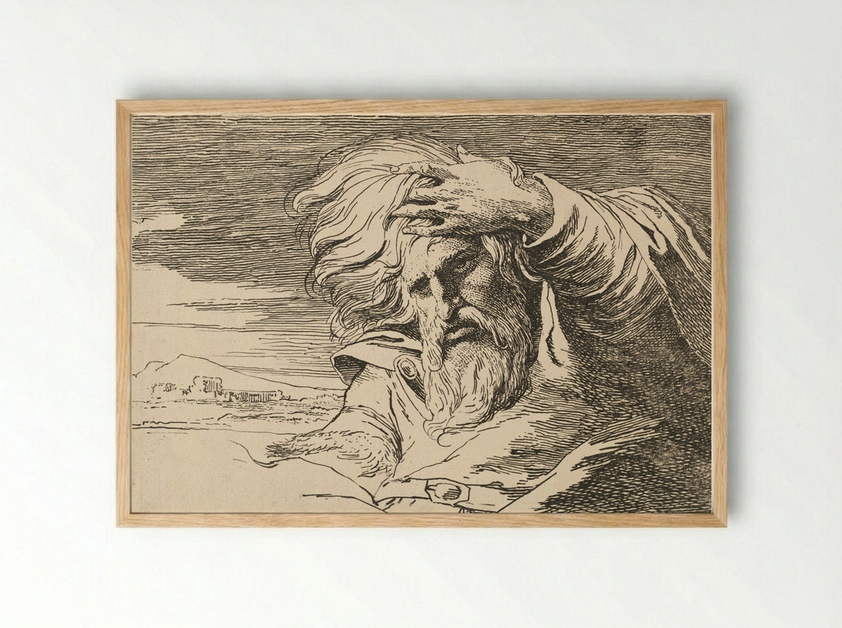 Eastern Patriarch - James Barry - Framed Print Wood