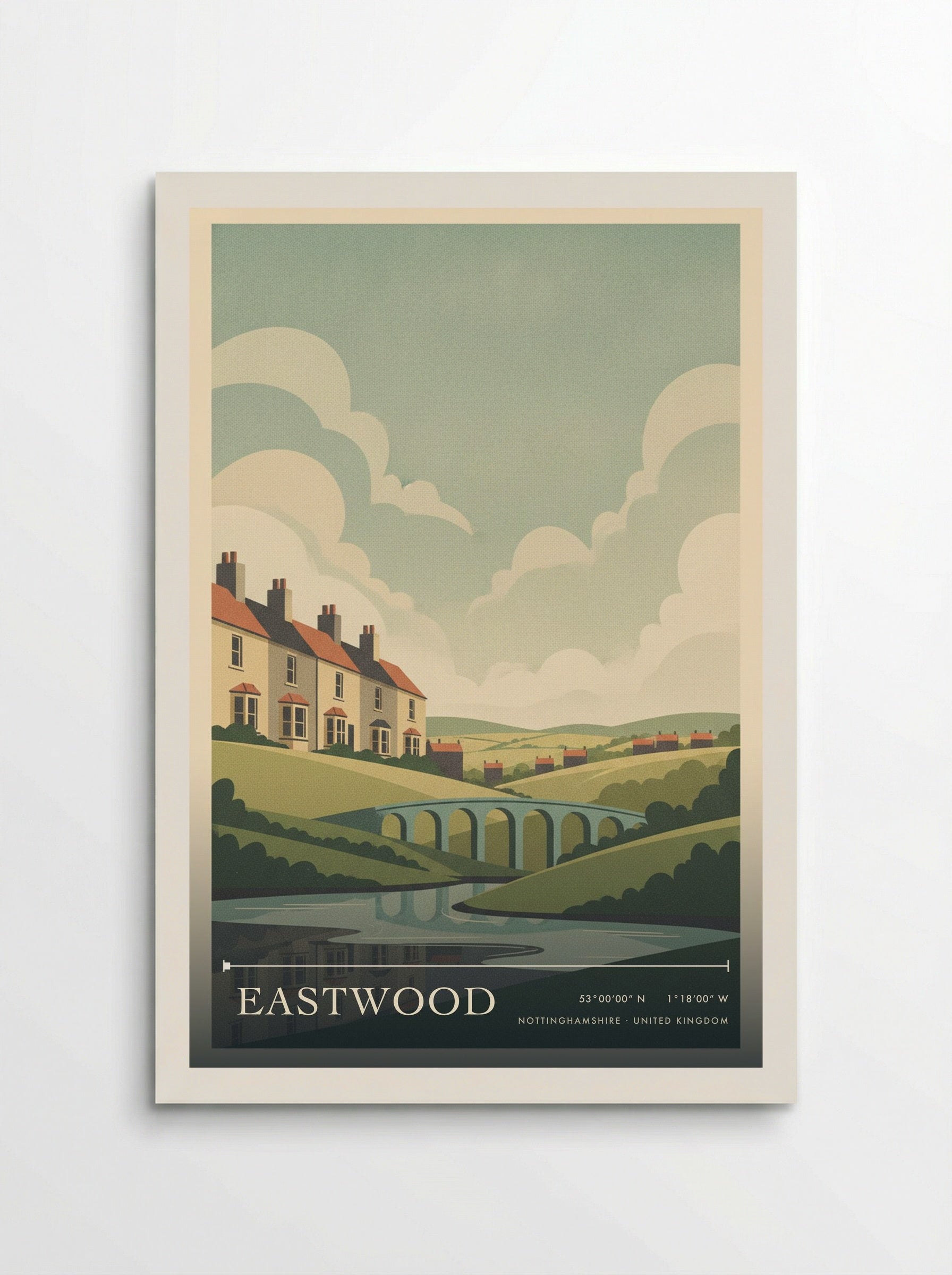 Eastwood Nottinghamshire United Kingdom Travel Poster - Poster