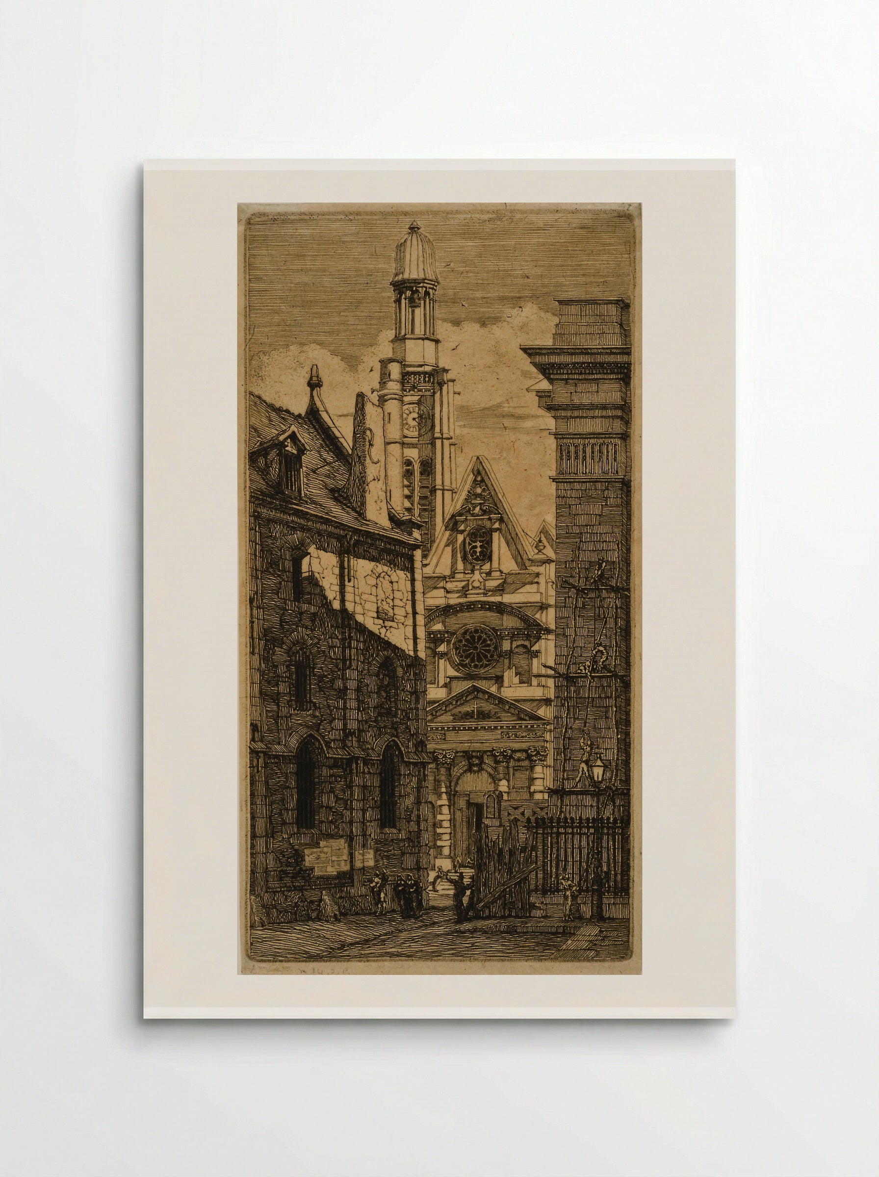 Eaux-fortes sur Paris (Cover with title) - Charles Meryon - Poster