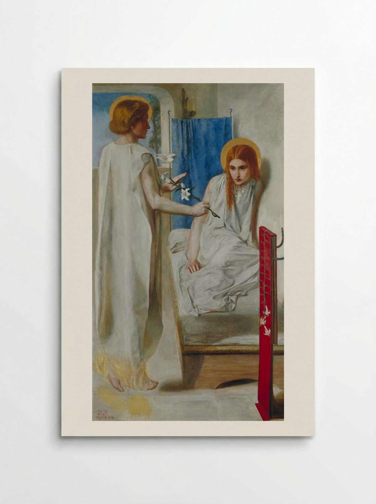 Ecce Ancilla Domini! - Dante Gabriel Rossetti - Poster