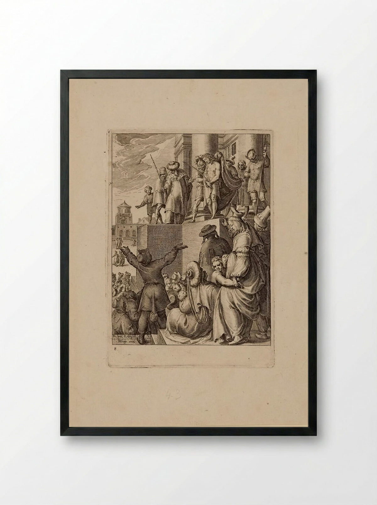 Ecce Homo - Zacharias Dolendo - Framed Print Black