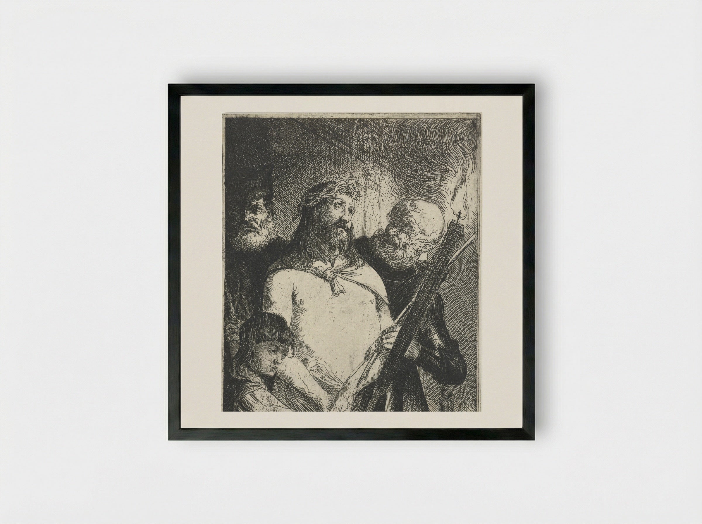 Ecce Homo - Pieter Rottermondt - Framed Print Black