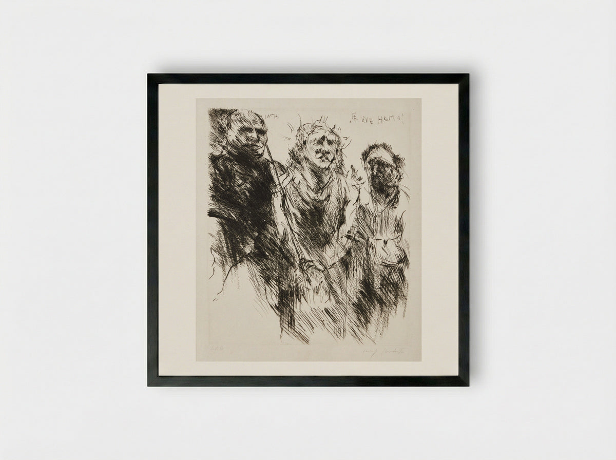 Ecce Homo - Lovis Corinth - Framed Print Black