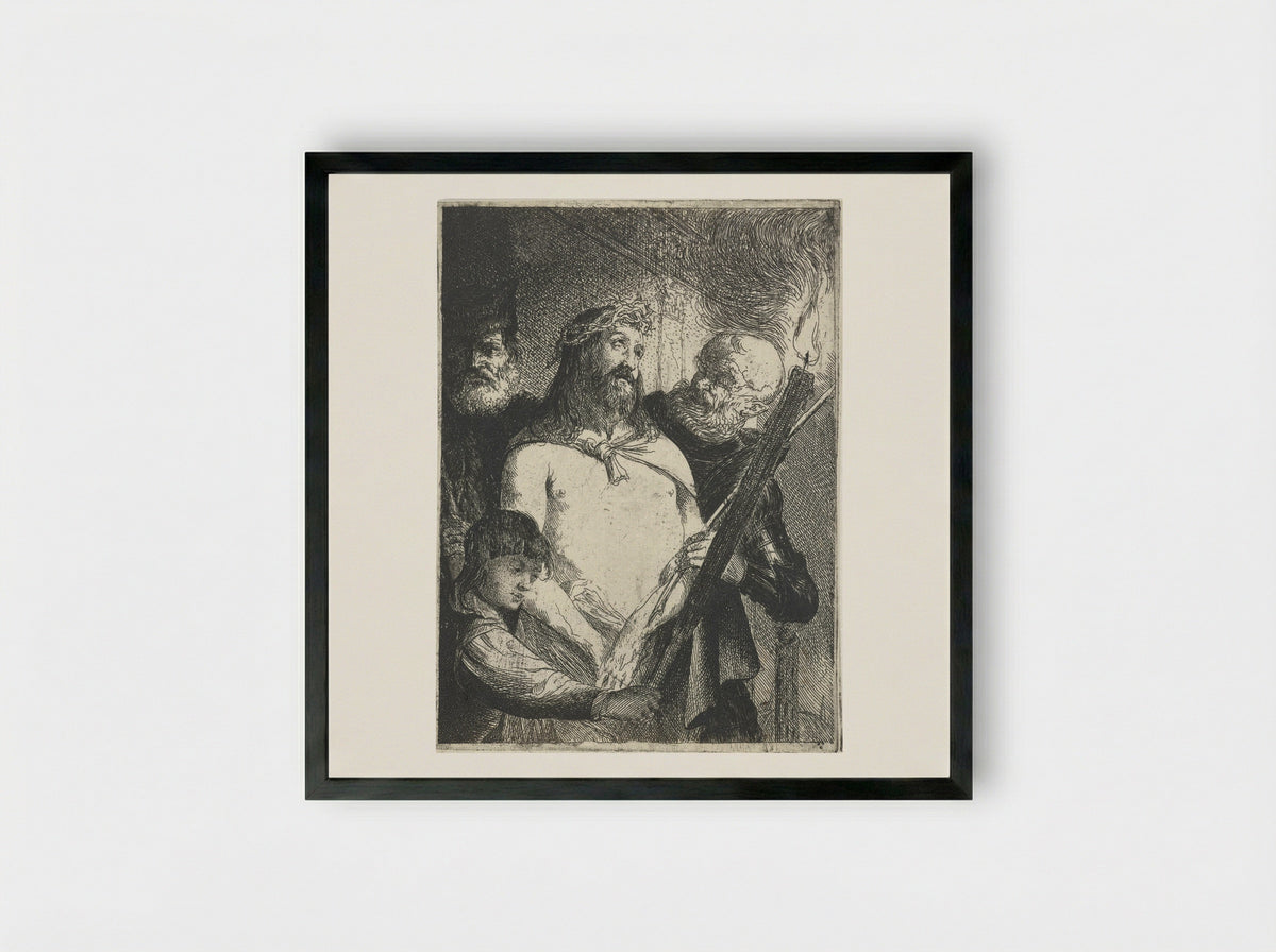 Ecce Homo - Pieter Rottermondt - Framed Print Black