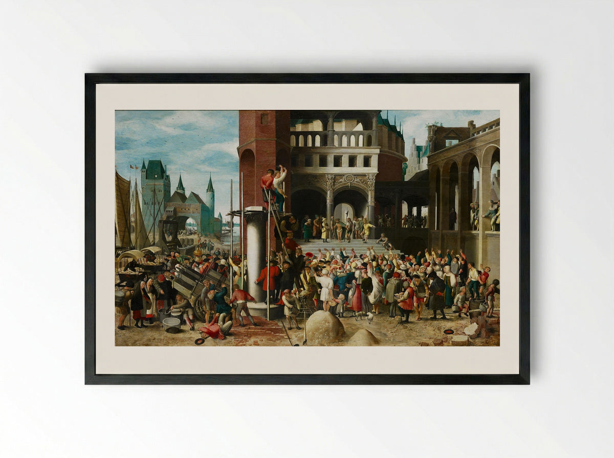 Ecce Homo - Brunswijkse Monogrammist - Framed Print Black