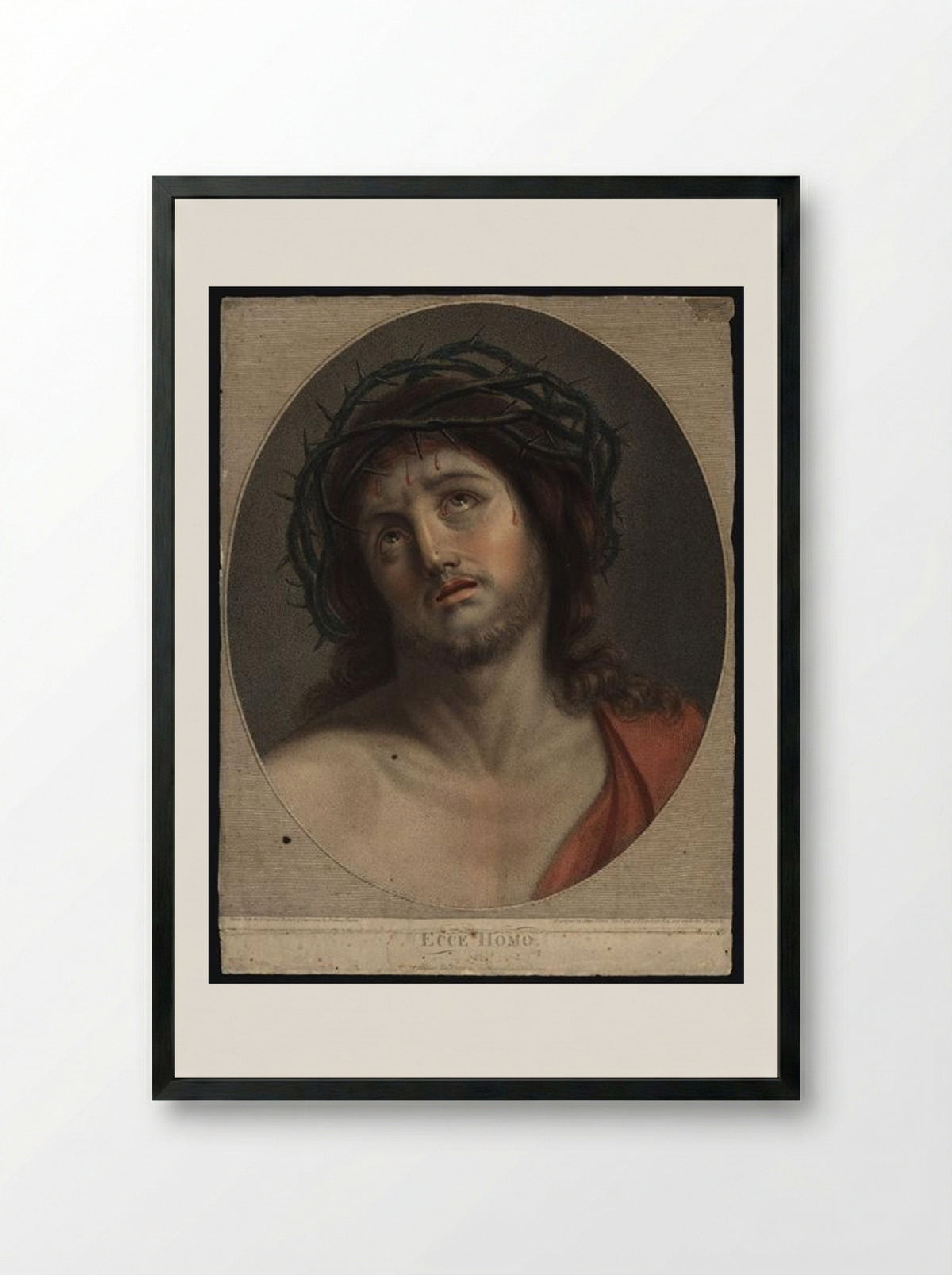 Ecce Homo - Vieira Portuense - Framed Print Black