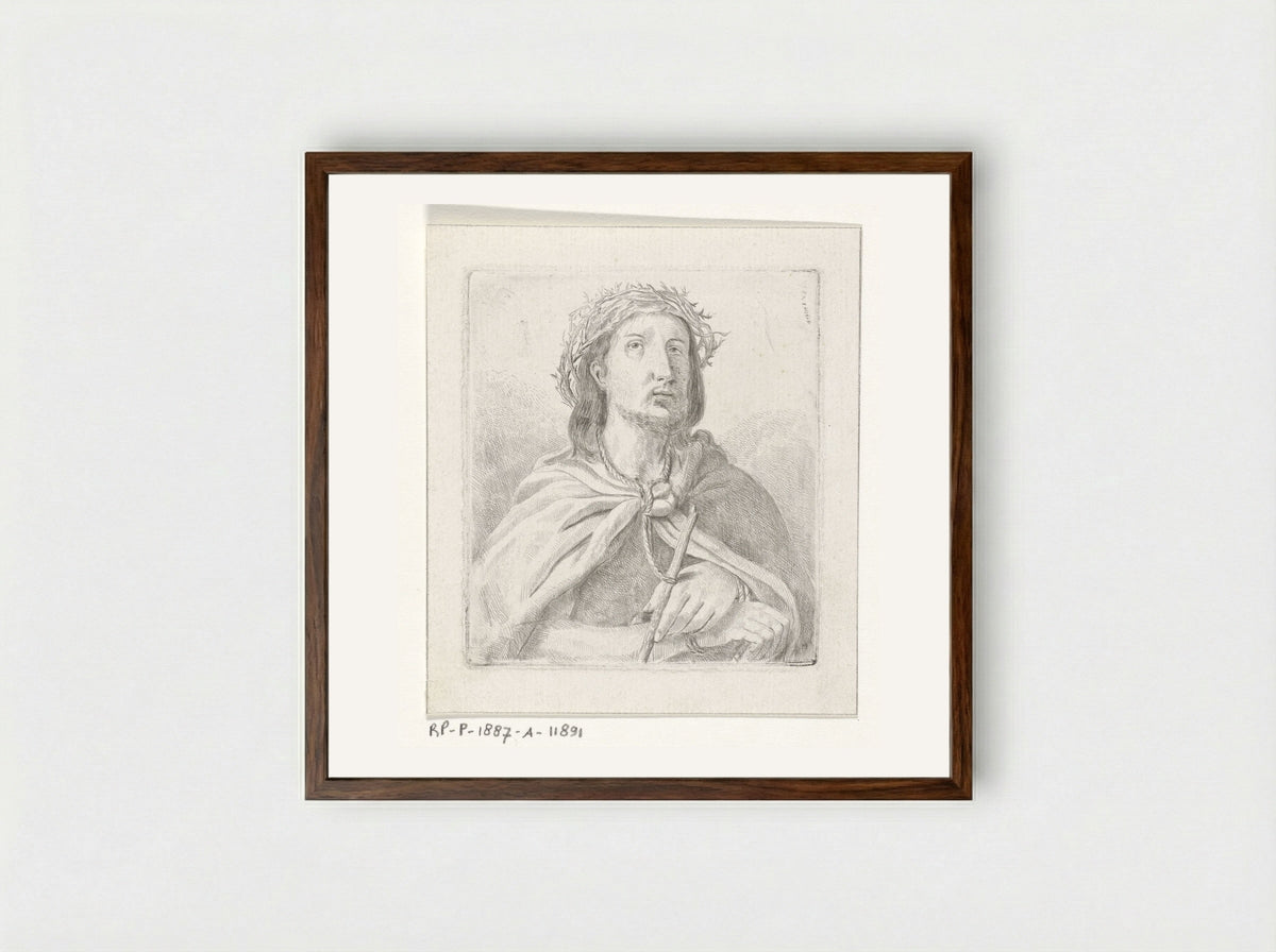 Ecce Homo - Elisabeth Alida Haanen - Framed Print Dark Wood