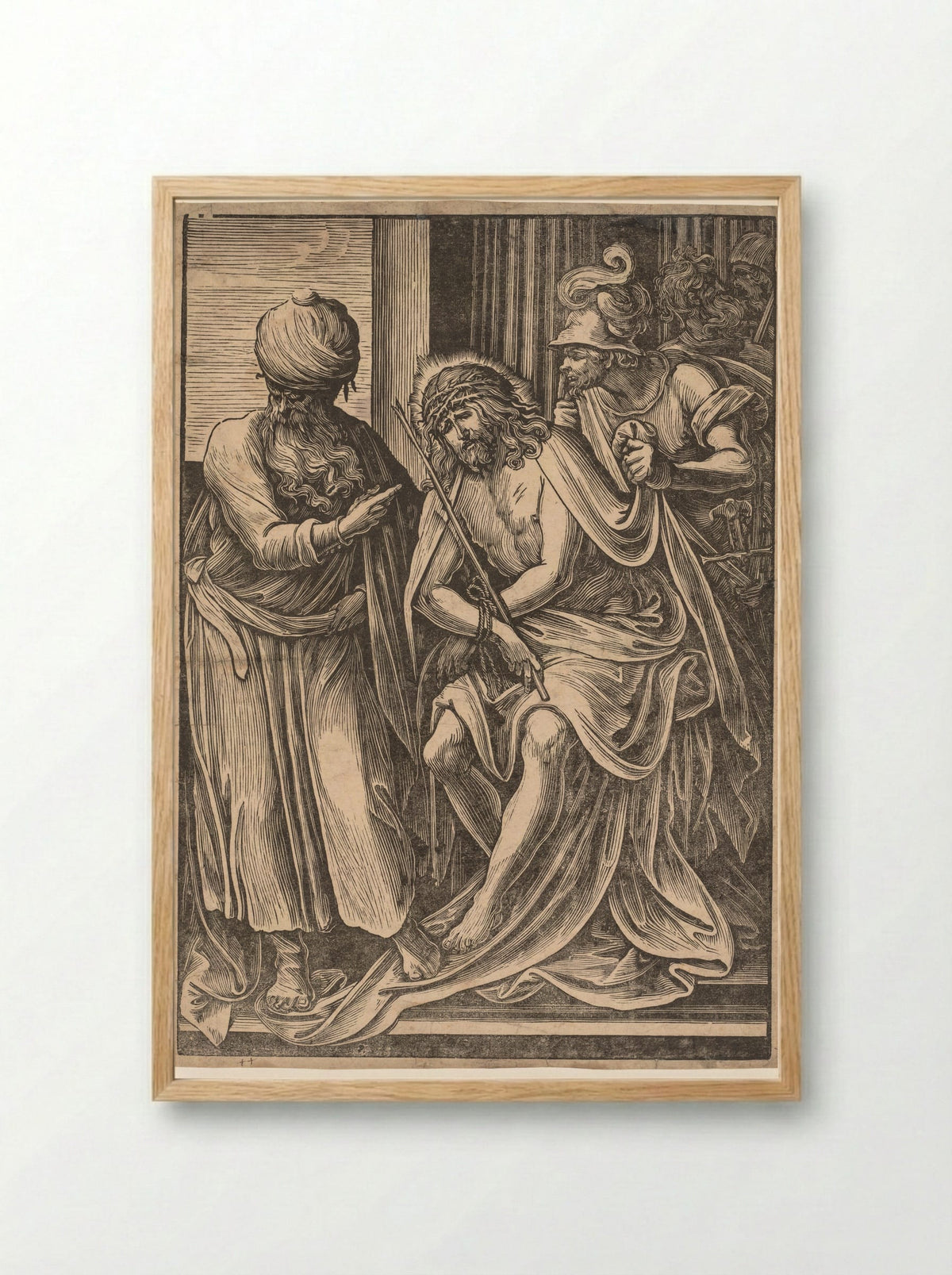 Ecce Homo - Giuseppe Scolari - Framed Print Wood