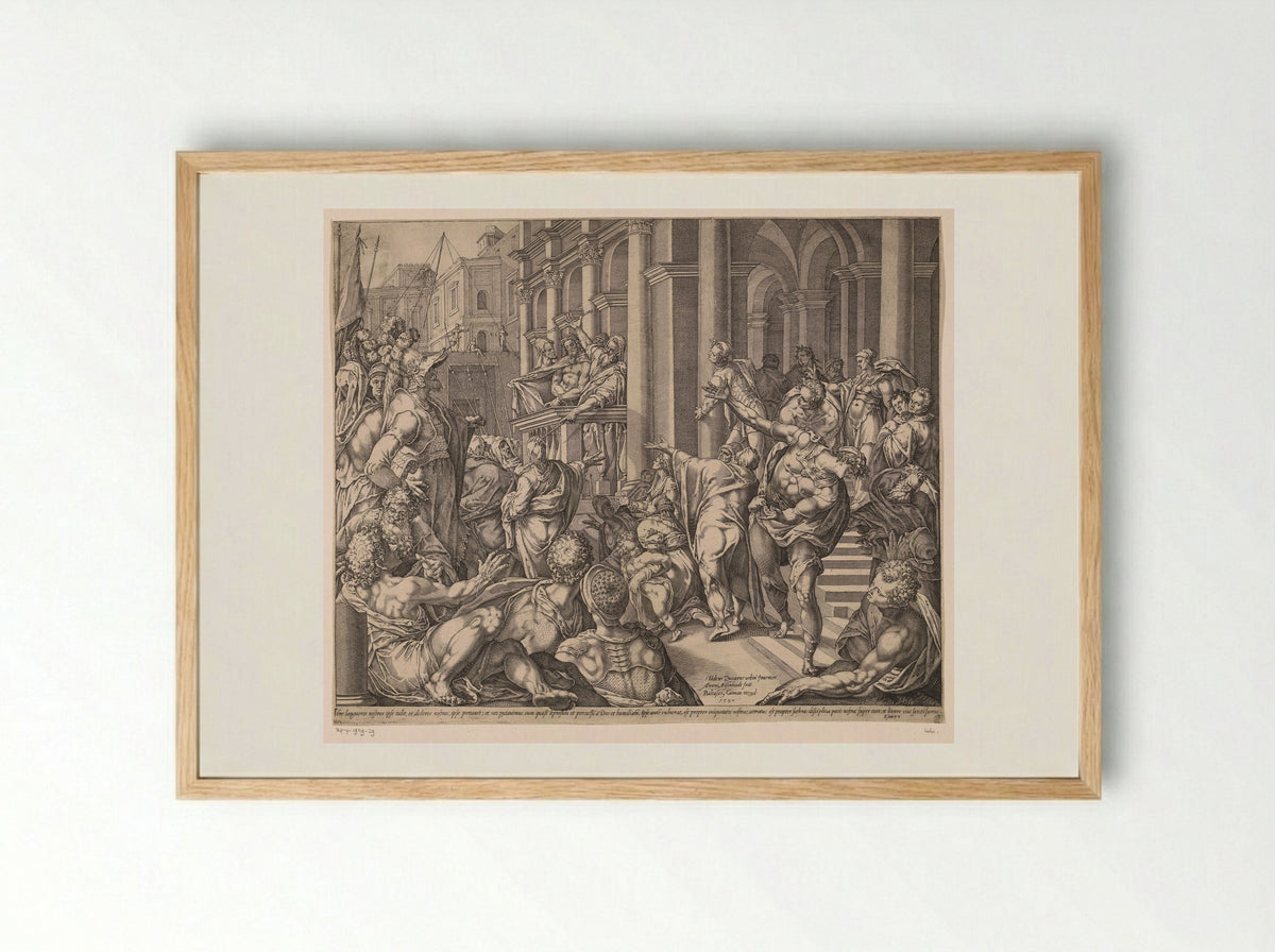 Ecce Homo - Balthasar Caymox - Framed Print Wood