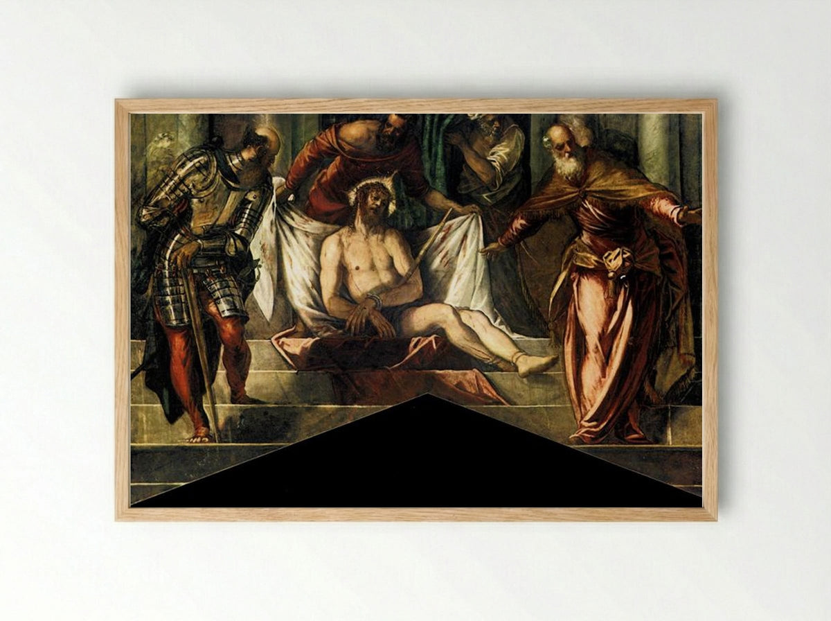 Ecce Homo - Tintoretto - Framed Print Wood