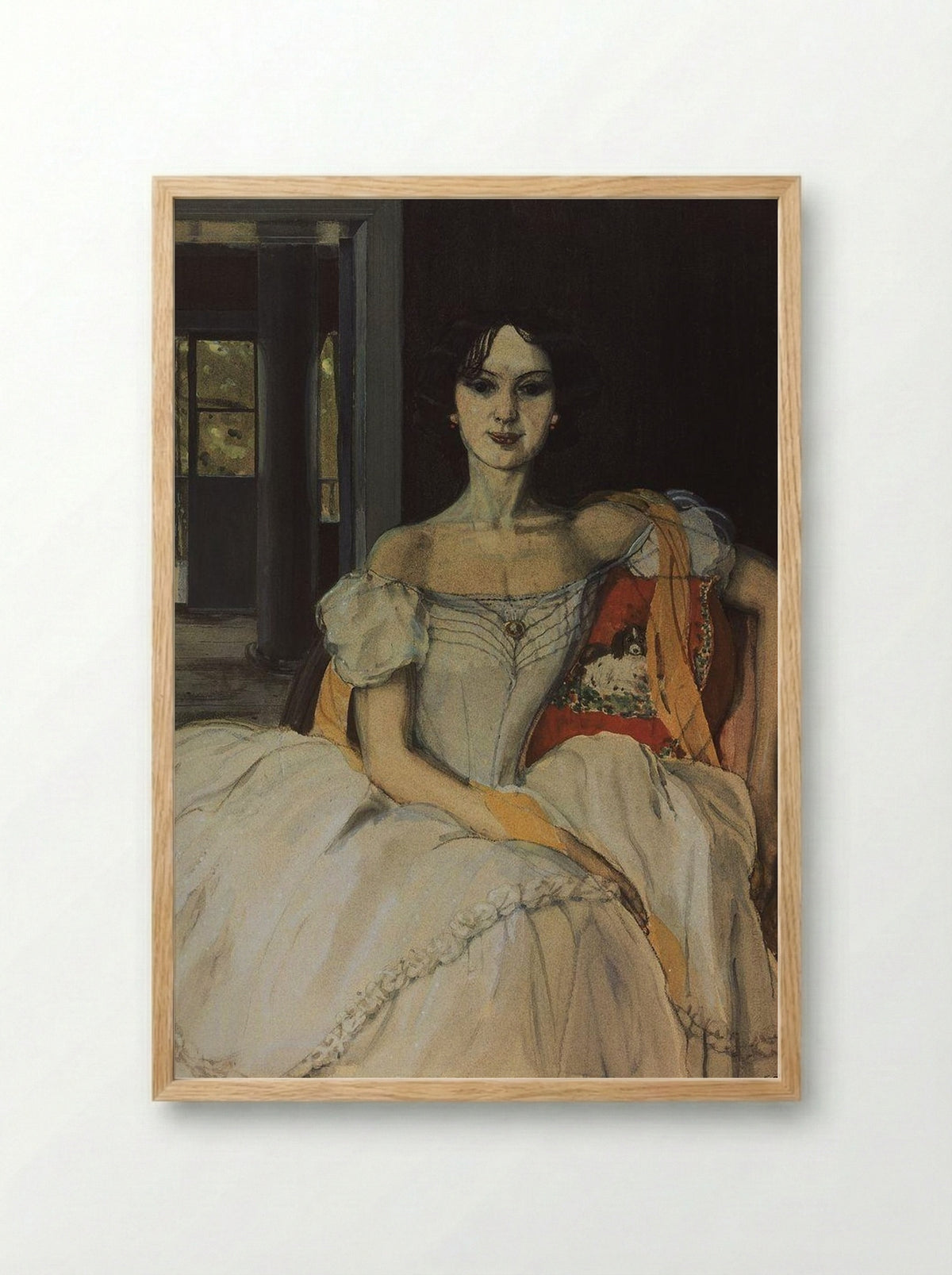 Echo of Bygone Days - Konstantin Somov - Framed Print Wood