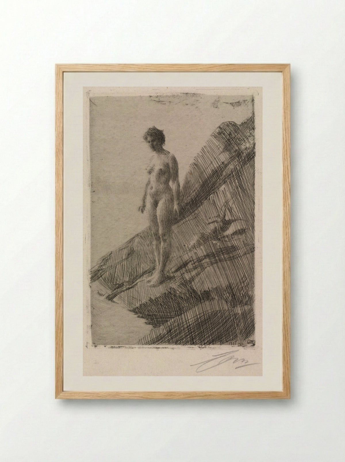 Edö - Anders Zorn - Framed Print Wood