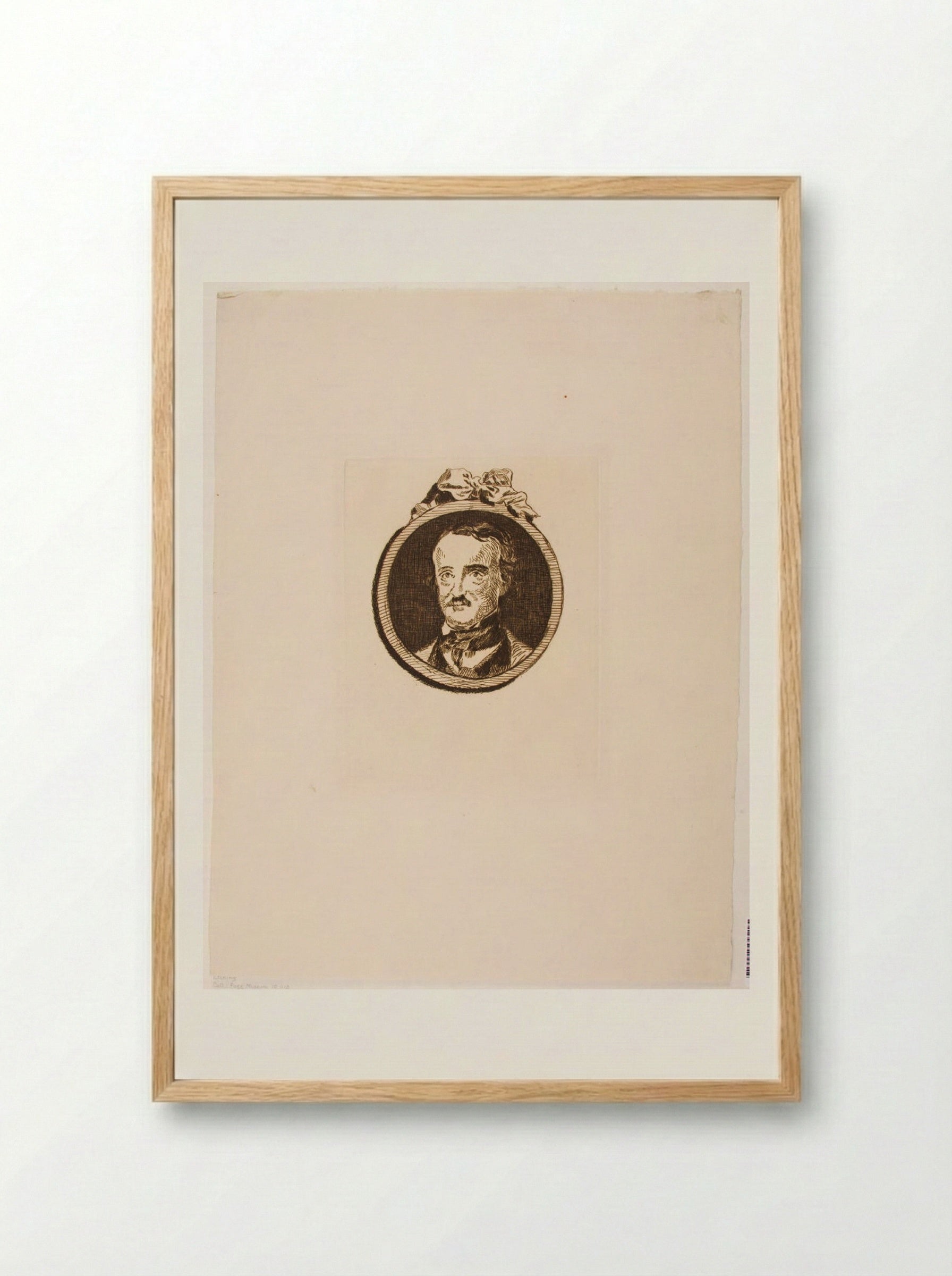 Edgar Allan Poe - Édouard Manet - Framed Print Wood