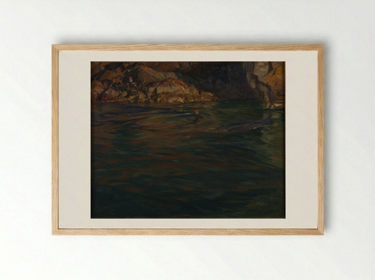 Edge of the Wood, Gerrish Island - Charles Herbert Woodbury - Framed Print Wood