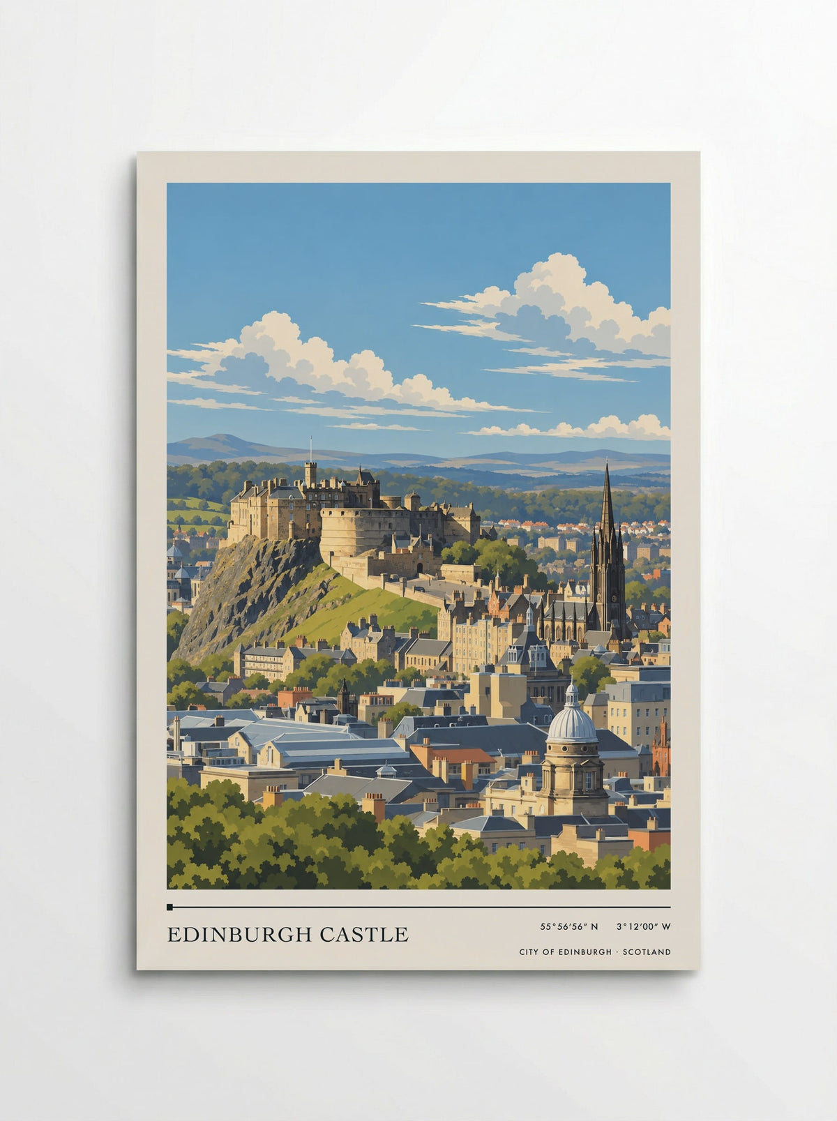 Edinburgh Castle, City of Edinburgh | Travel Poster - Poster