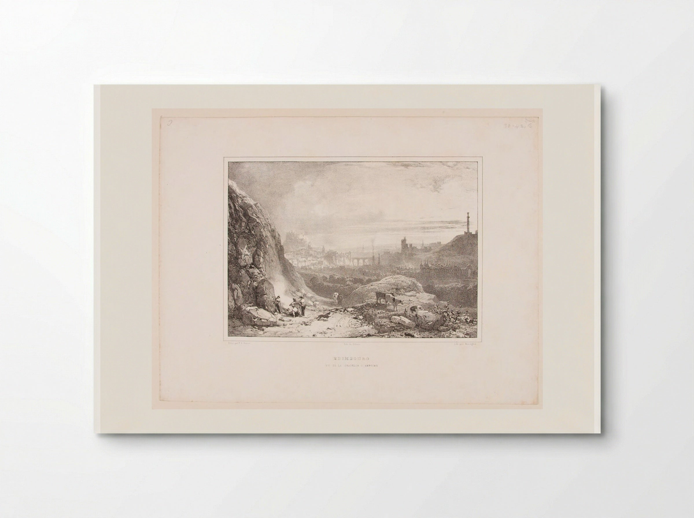Edinburgh Seen from the Chapel of Saint Anthony - Richard Parkes Bonington - Poster