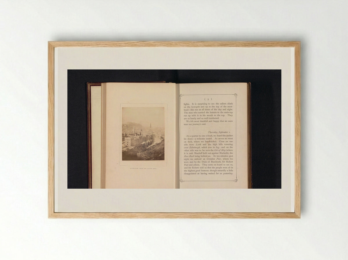 Edinburgh, from the Calton Hill - George Washington Wilson - Framed Print Wood
