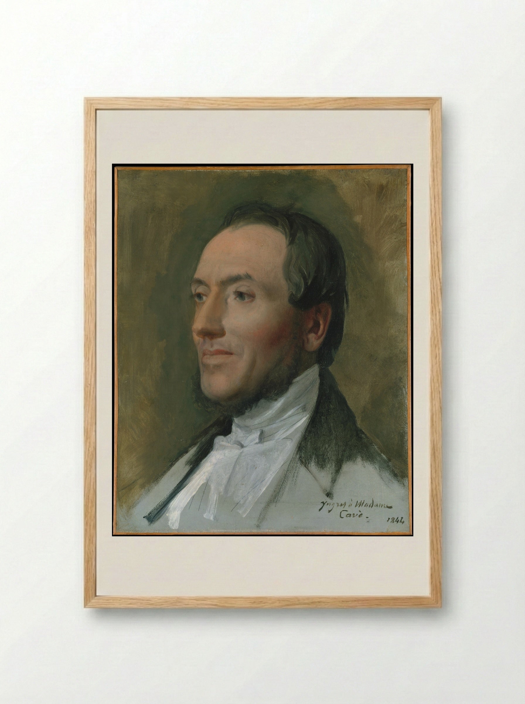 Edmond Cavé - Jean Auguste Dominique Ingres - Framed Print Wood
