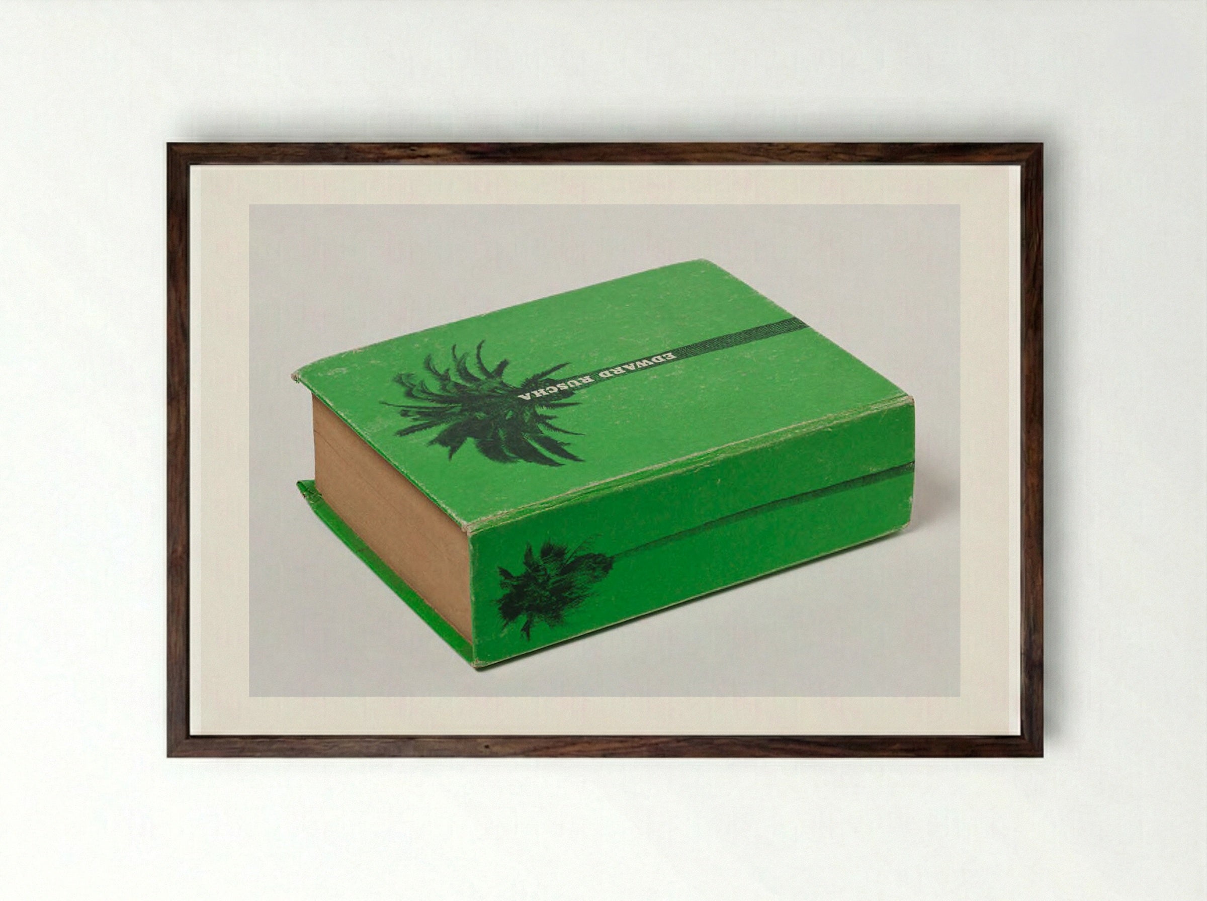 Edward Ruscha (Young Artist) - Edward Ruscha - Framed Print Dark Wood