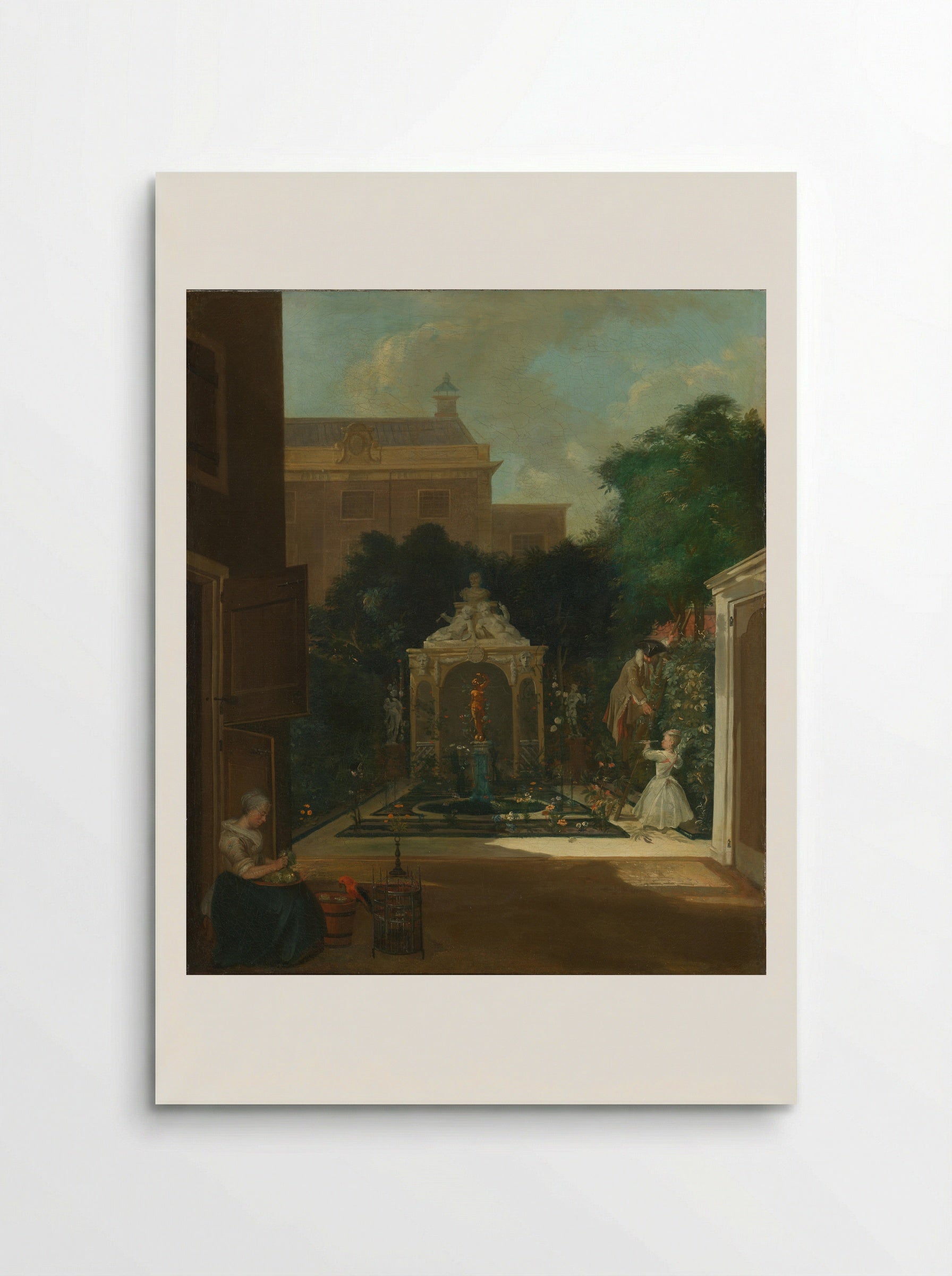 Een Amsterdamse stadstuin - Cornelis Troost - Poster