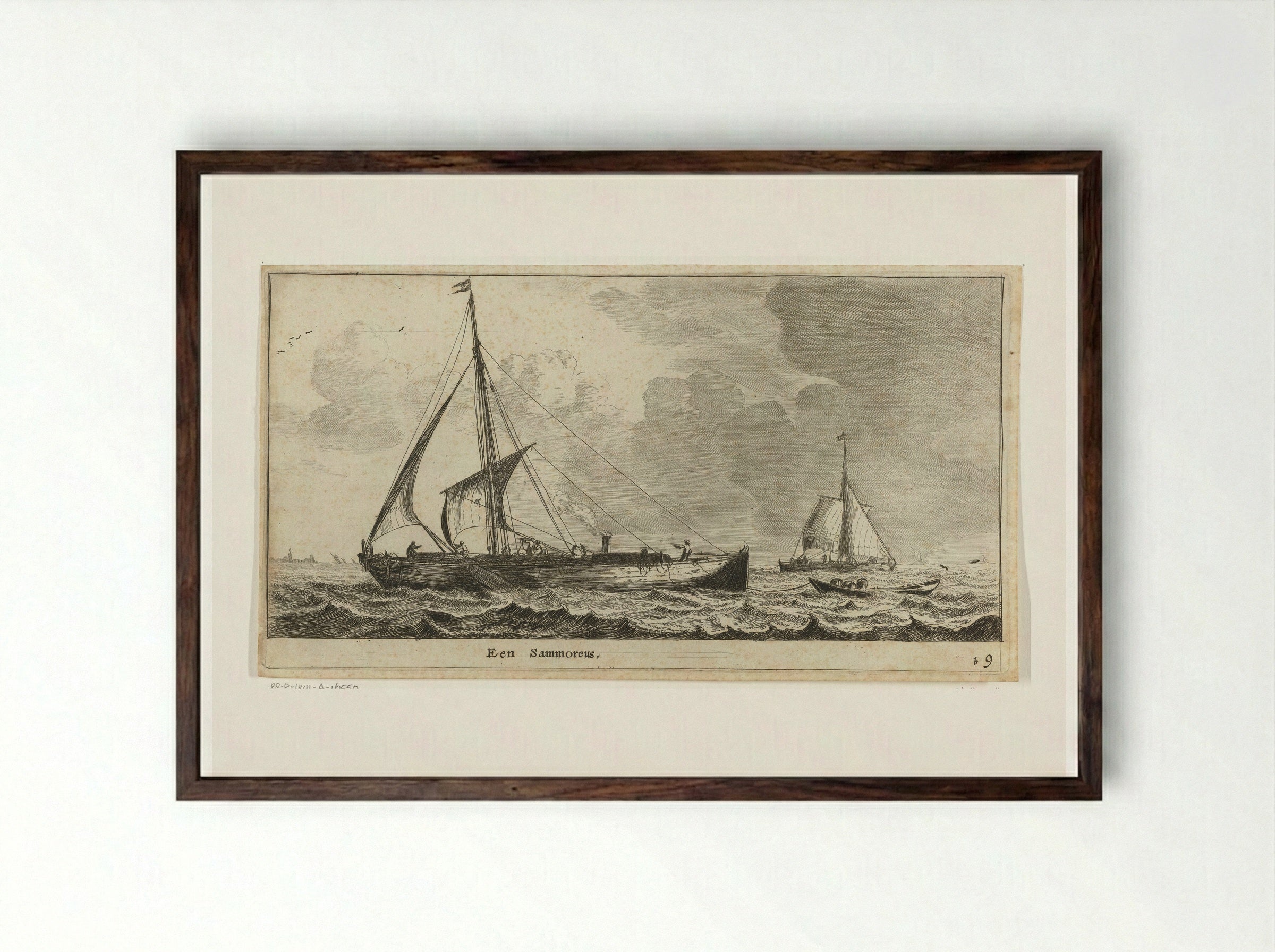 Een Samoreus - Reinier Nooms - Framed Print Dark Wood